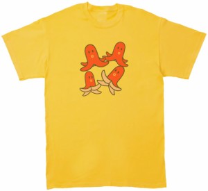 タコSANウインナー　おもしろデザイン　Tシャツ　イエロー