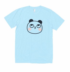 動物　生き物　Tシャツ　パンダ　水色