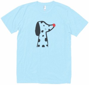 イヌ　犬　動物・生き物　Tシャツ　水色