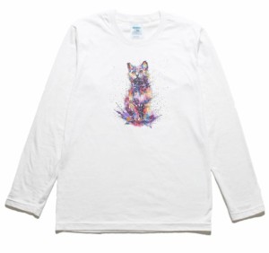 ネコ　猫　動物・生き物　長袖Tシャツ　ロングスリーブ