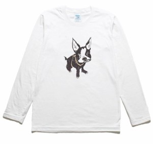 パグ　動物・生き物　長袖Tシャツ　ロングスリーブ