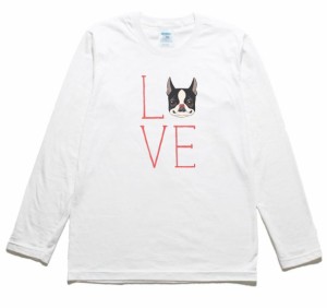 フレンチブルドッグ　動物・生き物　長袖Tシャツ　ロングスリーブ