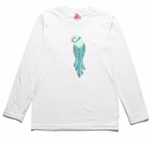 鳥　トリ　動物・生き物　長袖Tシャツ　ロングスリーブ