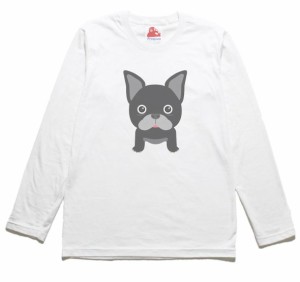 犬　イヌ　動物・生き物　長袖Tシャツ　ロングスリーブ