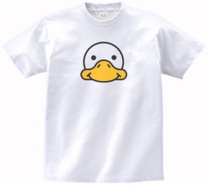 アヒル　動物・生き物　Tシャツ　白