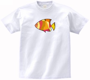 熱帯魚　動物・生き物　Tシャツ　白