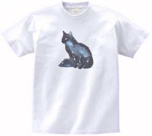 ネコ　猫　動物・生き物　Tシャツ　白