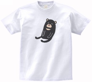 ゆるクマ　動物・生き物　Tシャツ　白