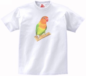 鳥　トリ　動物・生き物　Tシャツ　白