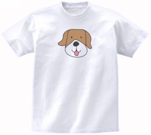 犬　イヌ　動物・生き物　Tシャツ　白