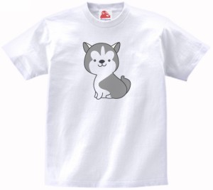 犬　イヌ　動物・生き物　Tシャツ　白