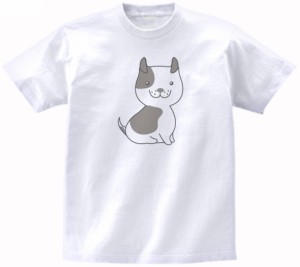 犬　イヌ　動物・生き物　Tシャツ　白