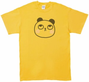 パンダ　動物・生き物　Tシャツ　イエロー