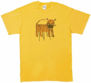 トラ　動物・生き物　Tシャツ　イエロー