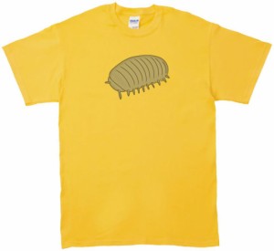 ダンゴムシ　動物・生き物　Tシャツ　イエロー