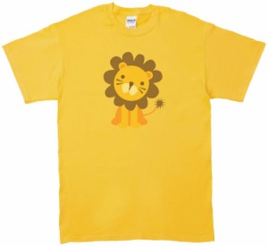 動物・生き物　ライオン　Tシャツ　イエロー