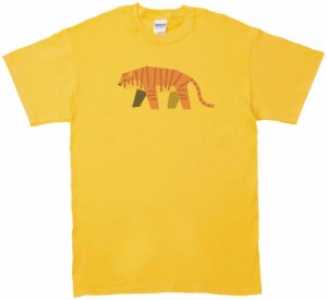 トラ　動物・生き物　Tシャツ　イエロー