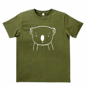 動物　生き物　コアラ　Tシャツ　カーキー