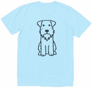 動物　生き物　イヌ　犬　Tシャツ　水色