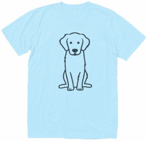 動物　生き物　イヌ　犬　Tシャツ　水色