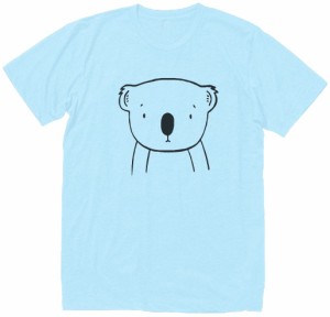 動物　生き物　コアラ　Tシャツ　水色