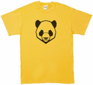 動物　生き物　パンダ　Tシャツ　イエロー