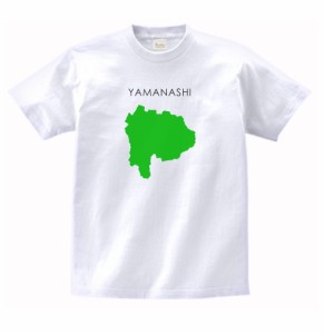 山梨県　YAMANASHI　都道府県　Tシャツ　白色