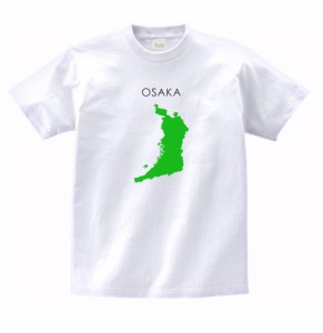 大阪府　OSAKA　都道府県　Tシャツ　白色