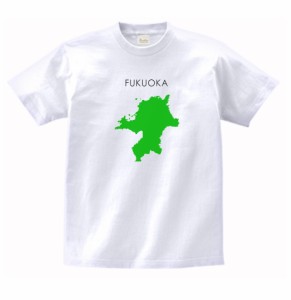 福岡県　FUKUOKA　都道府県　Tシャツ　白色