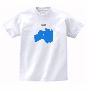 福島県　都道府県　Tシャツ　白色