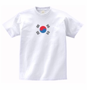 国　国旗　Tシャツ　韓国　白