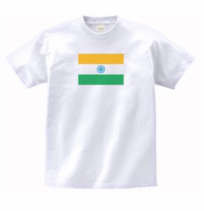 国　国旗　Tシャツ　インド　白