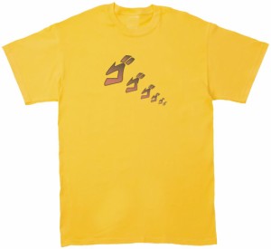 ゴゴゴゴゴ　文字　Tシャツ　イエロー