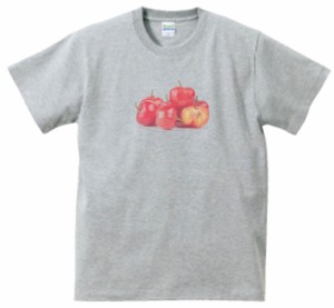 アセロラ　食べ物・飲み物・野菜　Tシャツ　グレー