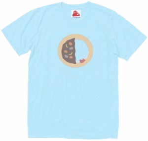 カレーライス　食べ物・飲み物　Tシャツ　水色