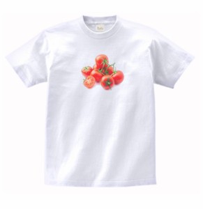 食べ物　野菜　Tシャツ　アセロラ　白