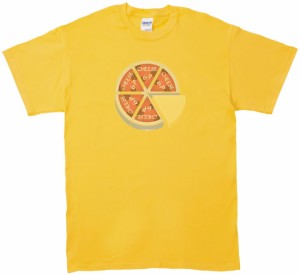 6Pチーズ　食べ物・飲み物・野菜　Tシャツ　イエロー