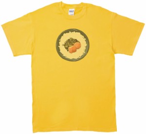 明太子高菜ごはん　食べ物・飲み物・野菜　Tシャツ　イエロー