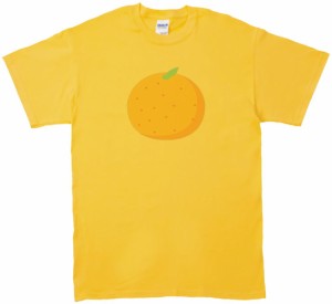 みかん　食べ物・飲み物　Tシャツ　イエロー