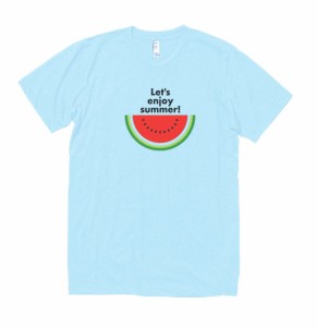 デザイン　Tシャツ　夏　水色