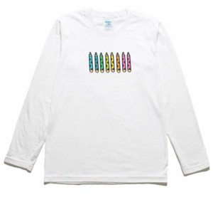 クレヨン　デザイン・アート　長袖Tシャツ　ロングスリーブ