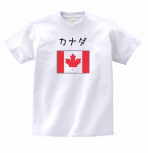 デザイン　Tシャツ　カナダ　白