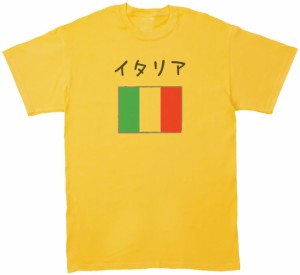 イタリア　デザイン・アート　Tシャツ　イエロー