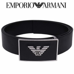 エンポリオ・アルマーニ  EMPORIO ARMANI メンズベルト ブラック Mサイズ 90cm Y4S196-YDC0G イタリー製 ギフト プレゼント 贈答品 父の