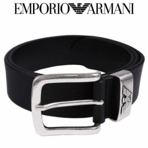 エンポリオ・アルマーニ  EMPORIO ARMANI メンズベルト ブラック Sサイズ 85cm イタリー製 ギフト プレゼント 贈答品 父の日ギフト 誕生
