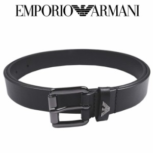 エンポリオ・アルマーニ  EMPORIO ARMANI メンズベルト スリムタイプ ブラック Mサイズ 90cm Y4S518-Y164J イタリー製 ギフト プレゼント
