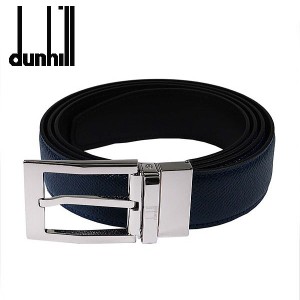 ダンヒル DUNHILL メンズベルトリバーシブルタイプ 型押しネイビー/マットブラック 21R4T59CA410 ギフト プレゼント 贈答品 父の日ギフト