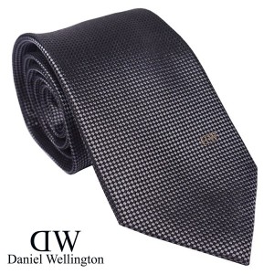 Daniel Wellington ダニエルウェリントン メンズネクタイ グレイ系 ワンポイントロゴ DW02500001-264338