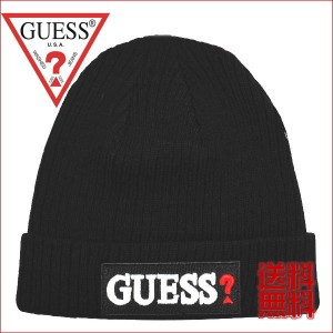 ゲス ニット帽 GUESS ブラック ロゴ AI4A-8859DS ギフト プレゼント クリスマス