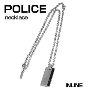 POLICE ポリス ネックレス ステンレス シルバー INLINE 25503pss01 メンズネックレス 正規代理店品 ギフト プレゼント